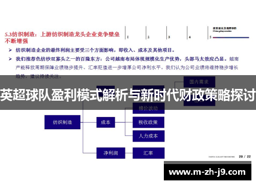 英超球队盈利模式解析与新时代财政策略探讨 英超球队盈利模式解析与新时代财政策略探讨