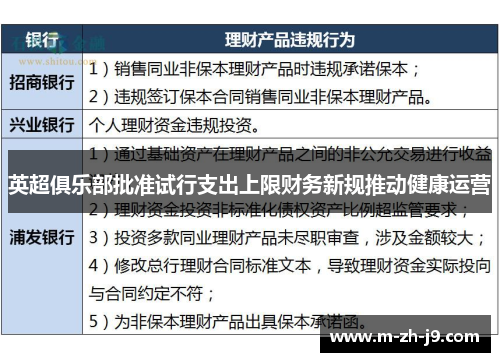 英超俱乐部批准试行支出上限财务新规推动健康运营 英超俱乐部批准试行支出上限财务新规推动健康运营